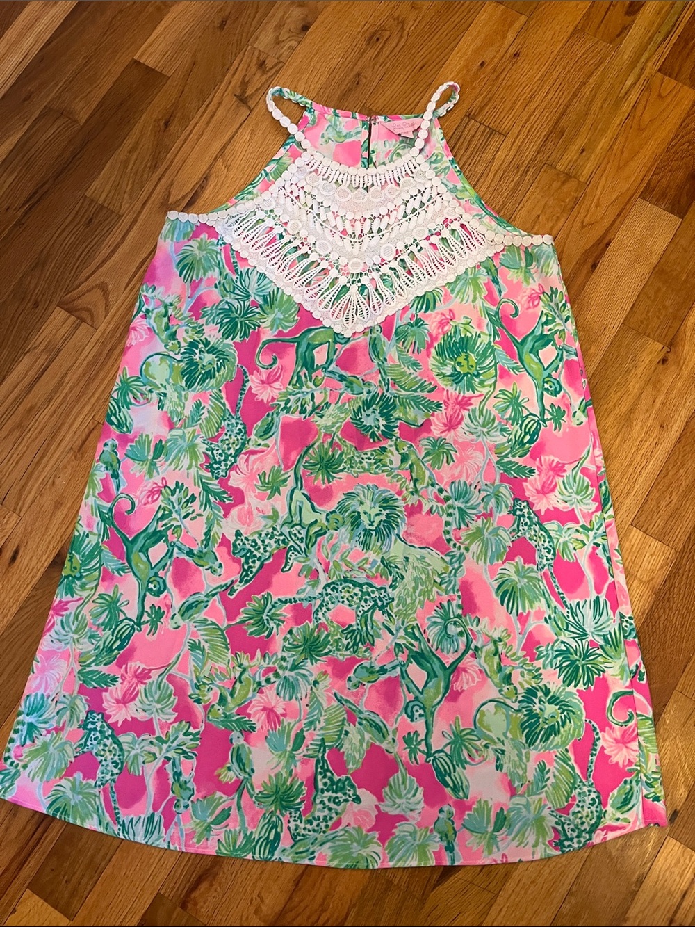 Lilly Pulitzer Pink & Green Tropical dress